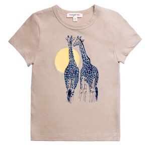 NWT Imoga Amaya tee, Giraffe print Sand color. Size 2.